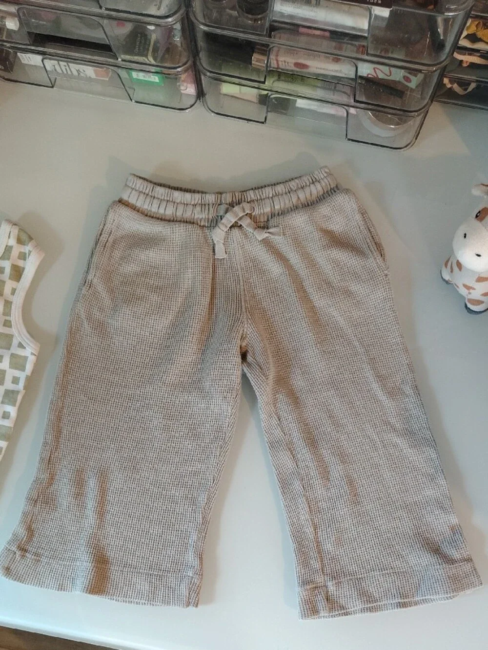 100% Cotton Tank and Waffle Knit Lounge Pants Set Size 3T